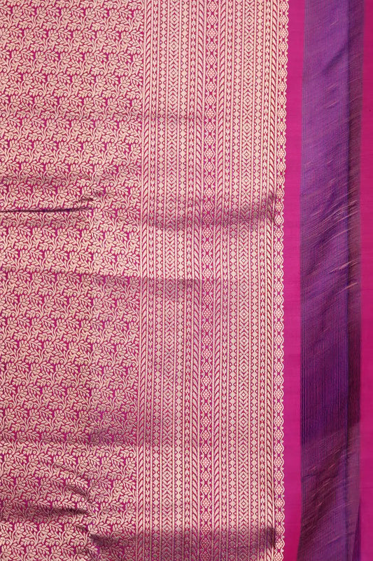 Purple Kancheepuram Soft Silk Saree