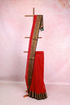 Red Jute Banarasi Saree