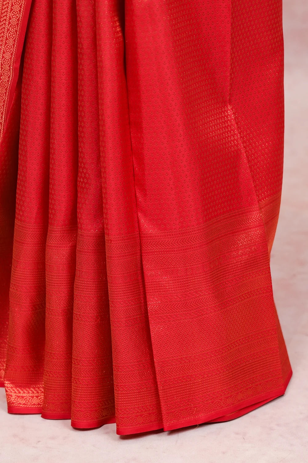 Red Kancheepuram Silk Saree - Seematti