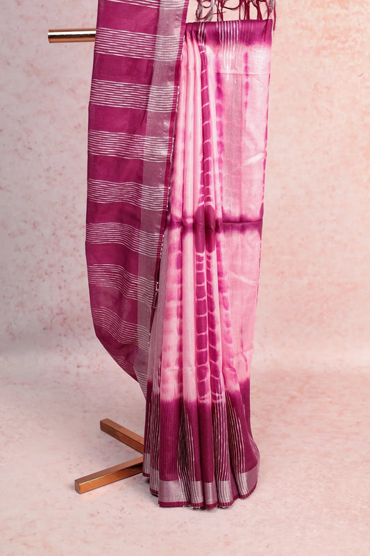 Rose Semi Tussar Saree