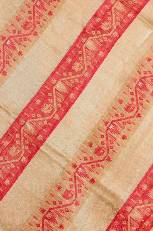 Rust Red Cotton Saree
