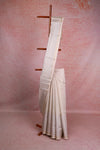 Silver Tissue Organza Kerala Saree