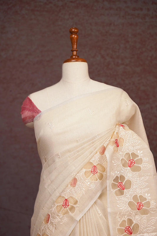Silver Tissue Saree