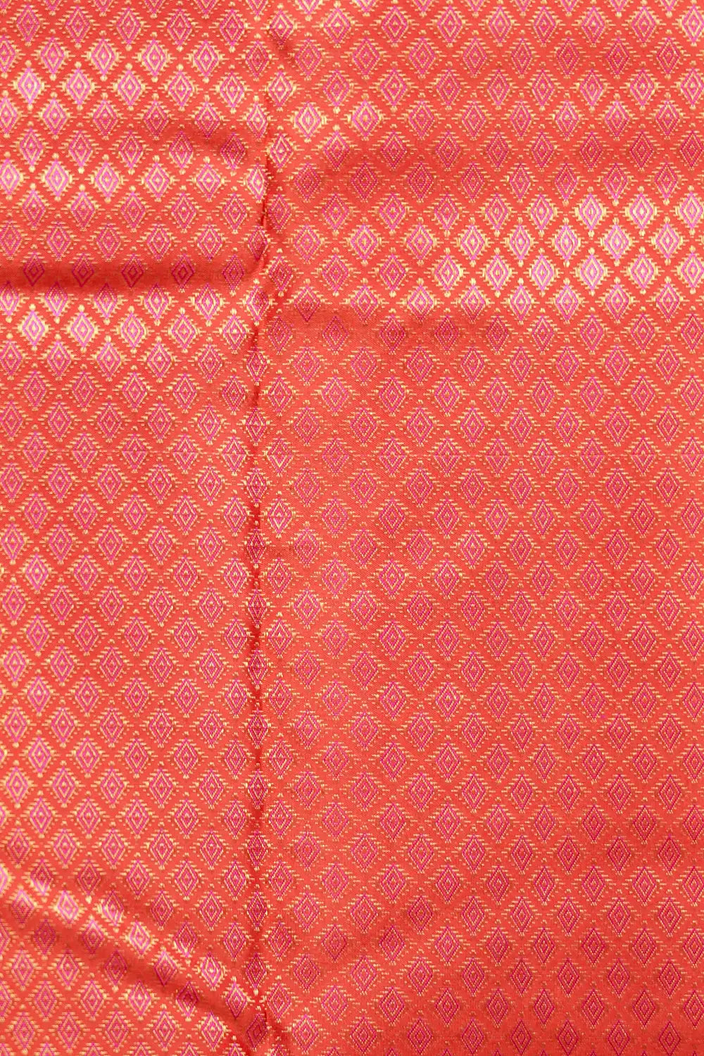 Sunset Orange Color Kancheepuram Silk Saree - Seematti
