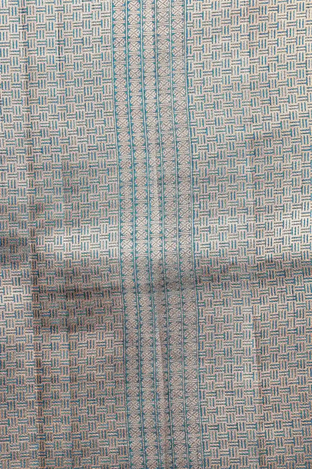 Teal Blue Cotton Silk Saree - Seematti