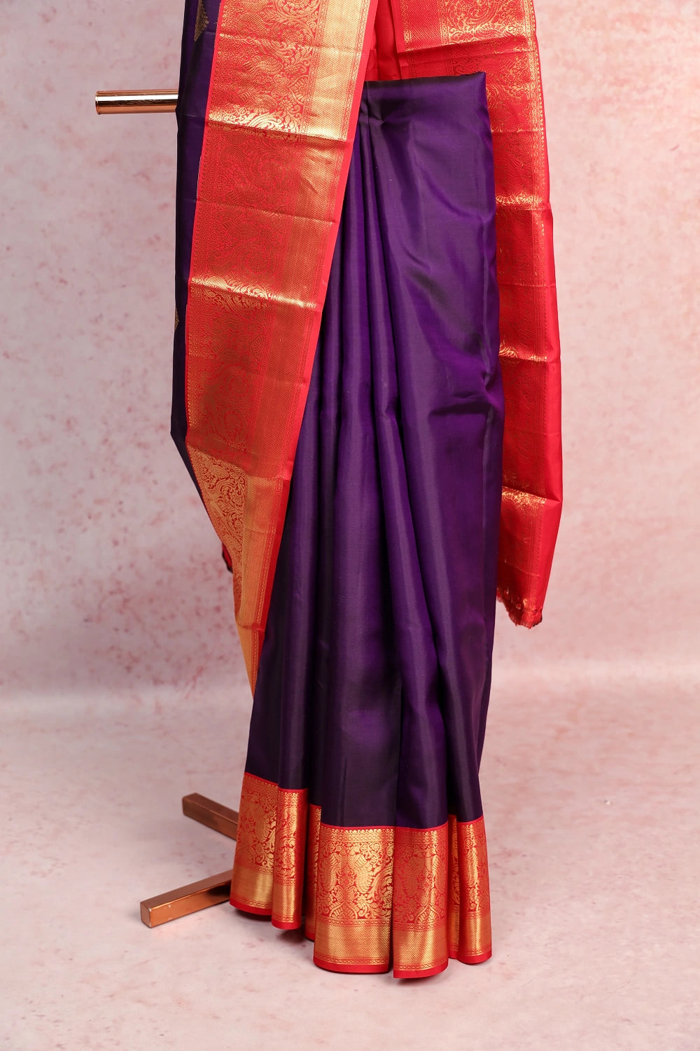 Violet Kancheepuram Silk Saree