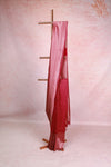 Wine Banarasi Georgette Saree