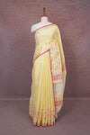 Yellow Semi Linen Saree - Seematti