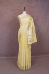 Yellow Semi Tissue Saree - Seematti