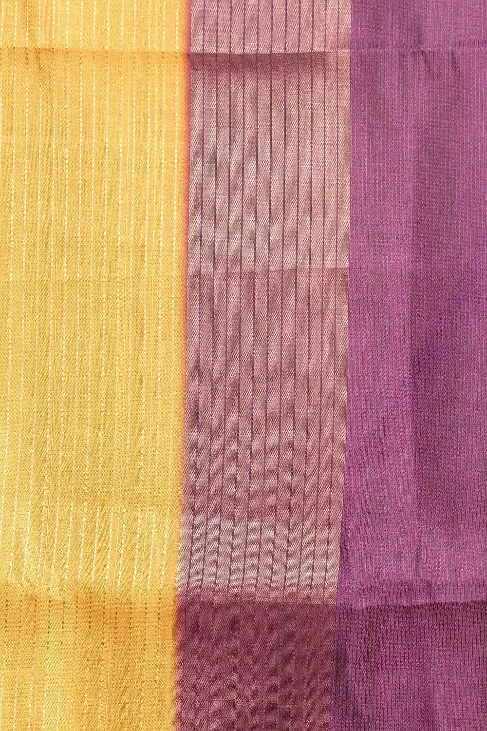 Yellow Semi Tussar Saree