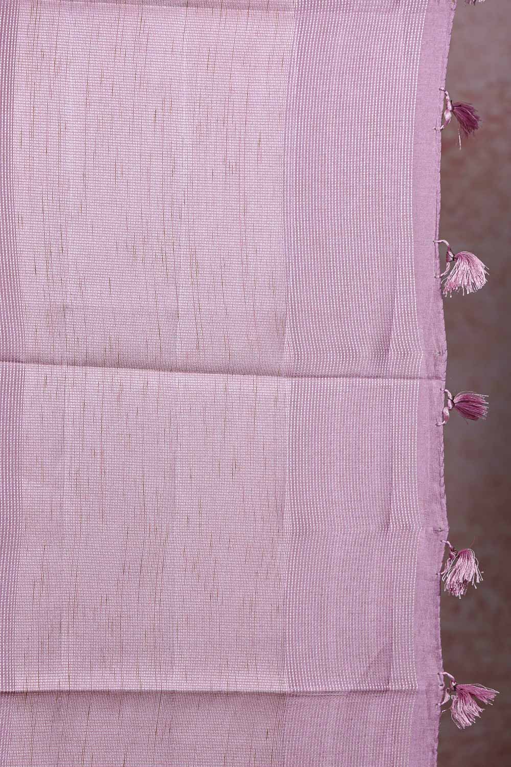 Pink Semi Tussar Saree