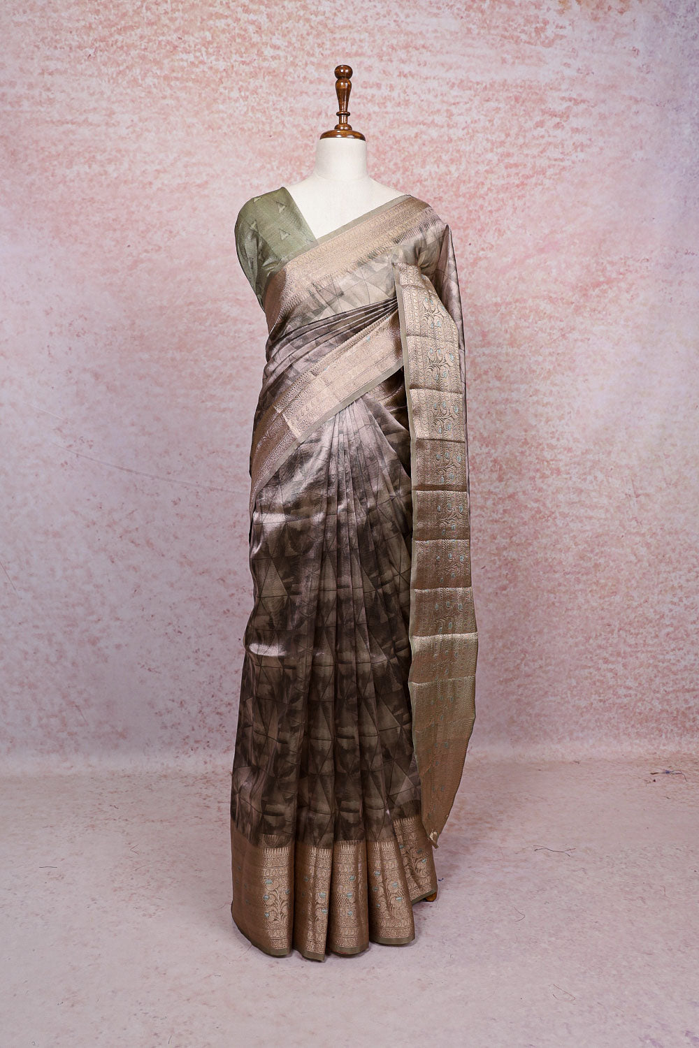 Green Semi Tissue Saree