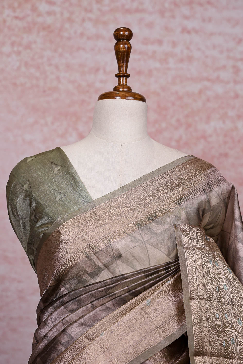 Green Semi Tissue Saree