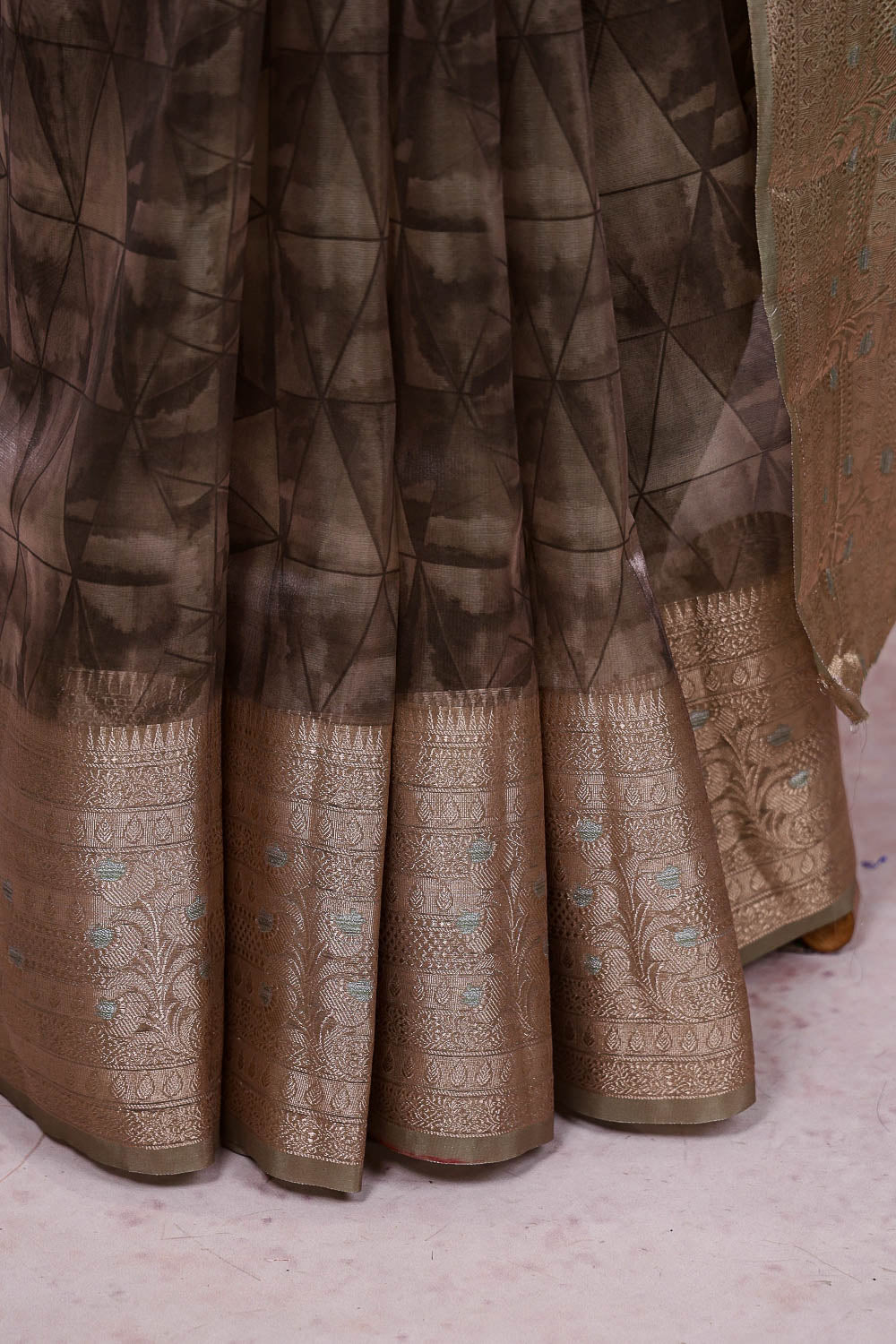 Green Semi Tissue Saree