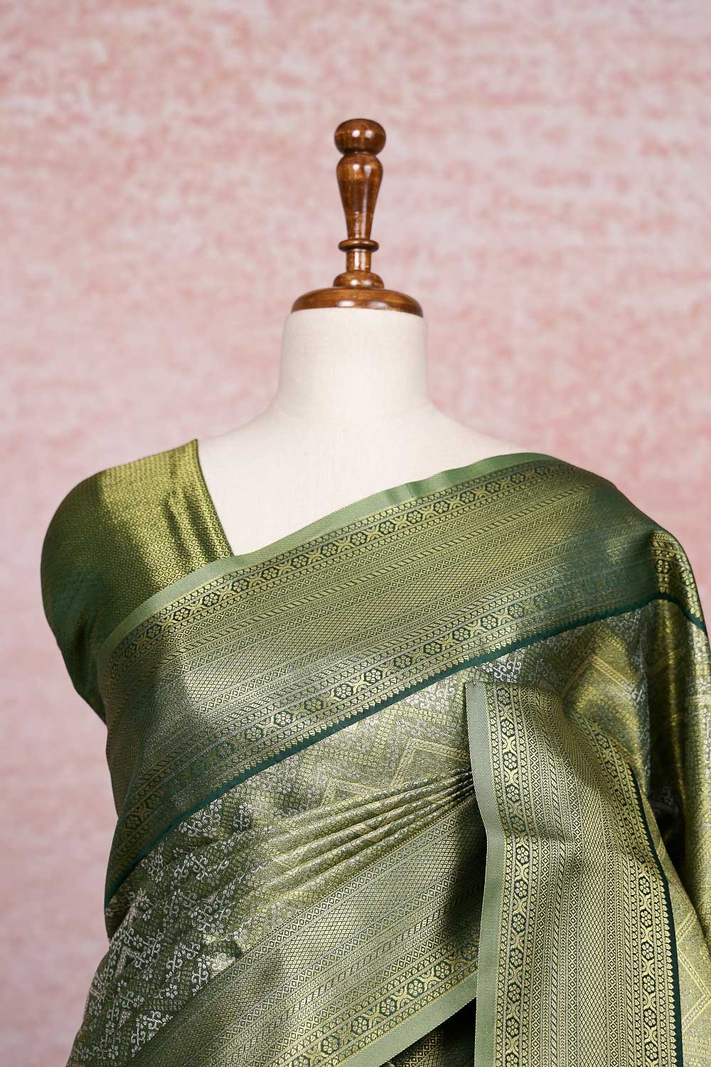 Green Semi Tissue Saree