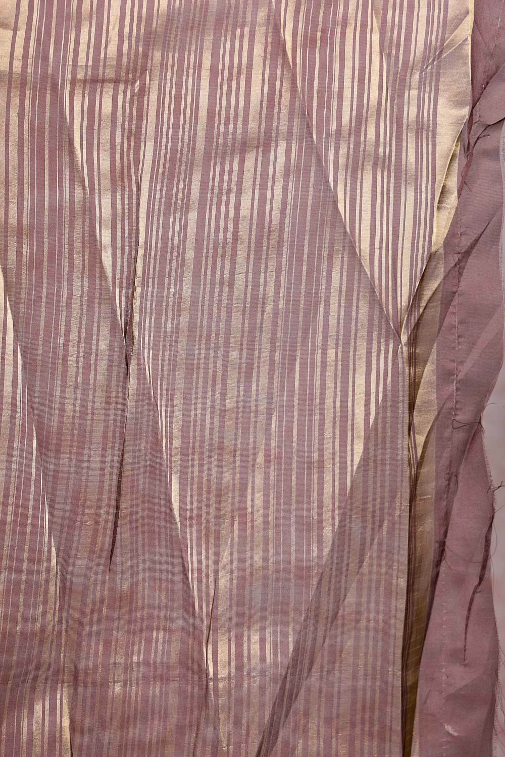 Brown Semi Organza Saree
