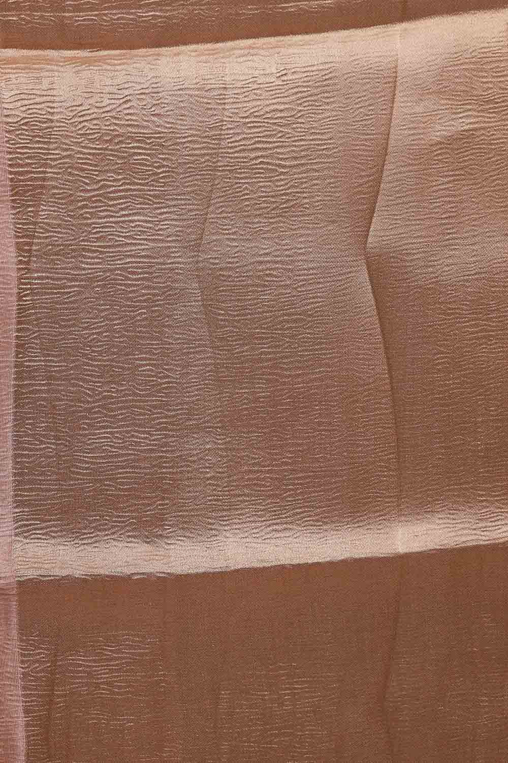 Cream Semi Tussar Saree