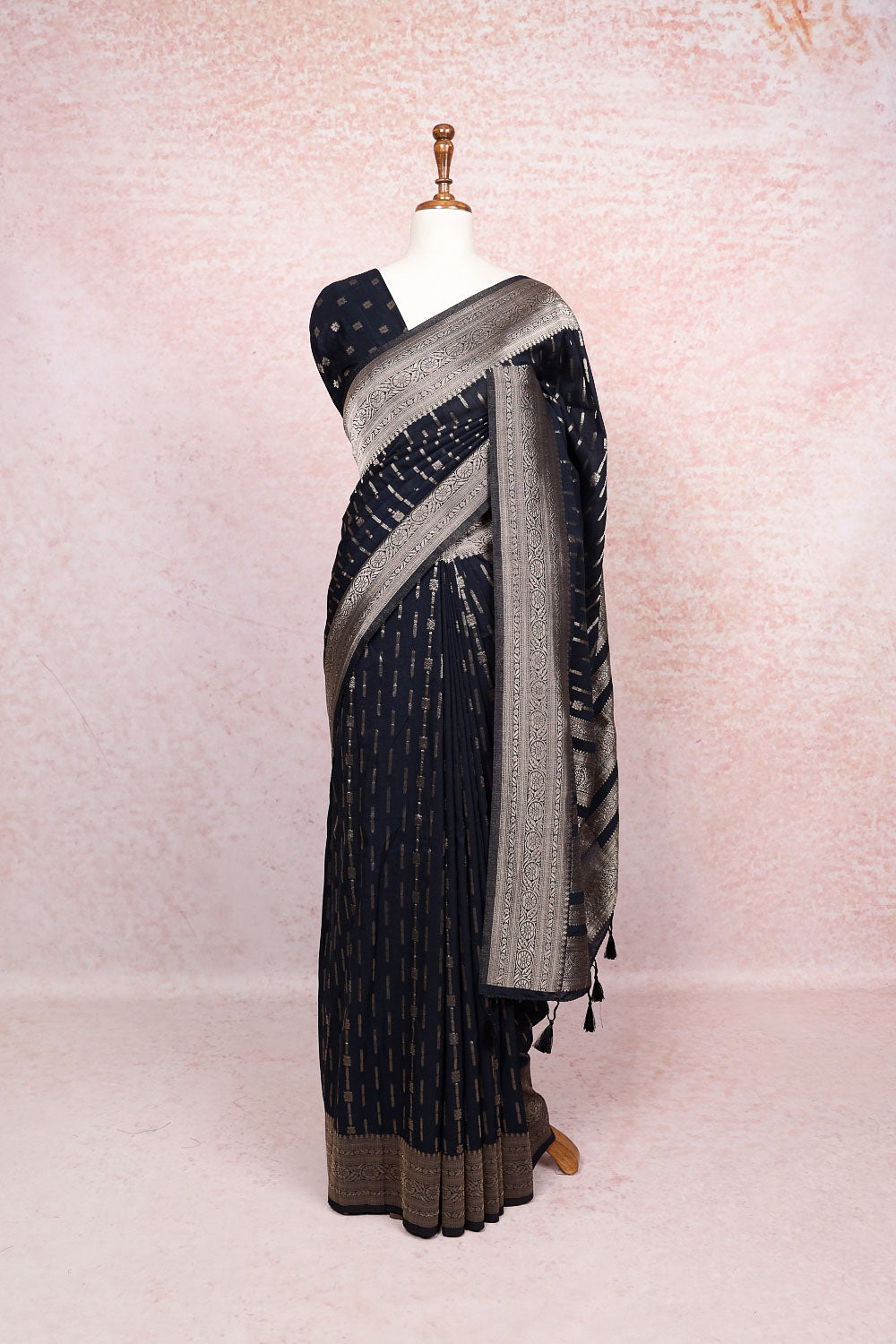 Black Jute Banarasi Saree