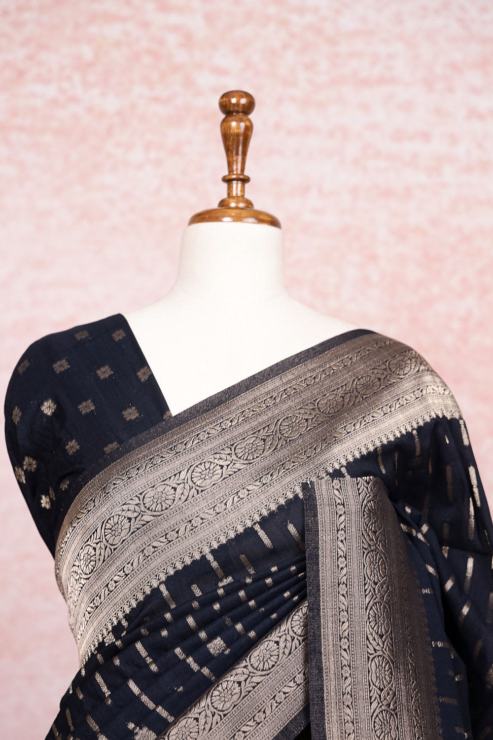 Black Jute Banarasi Saree