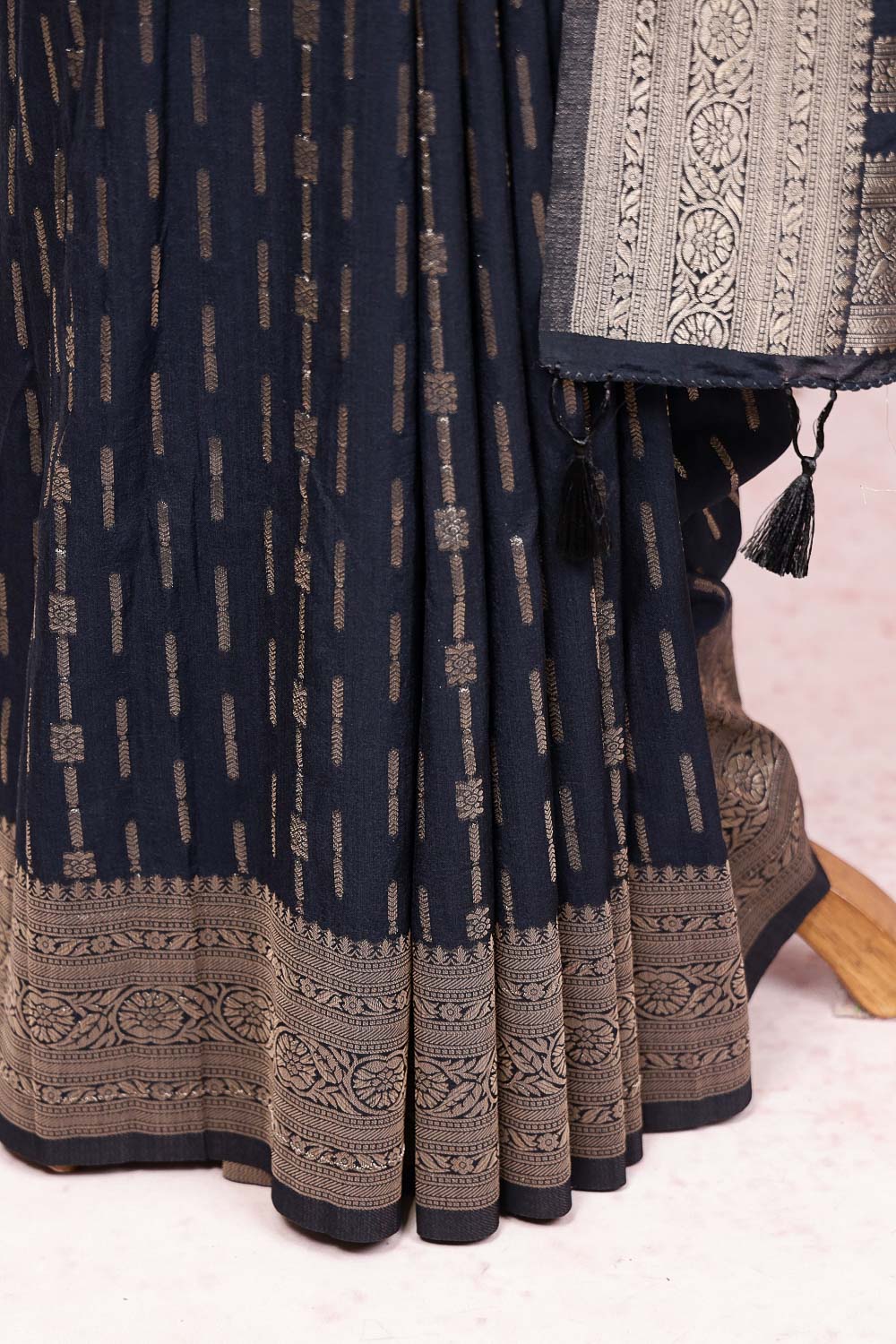 Black Jute Banarasi Saree