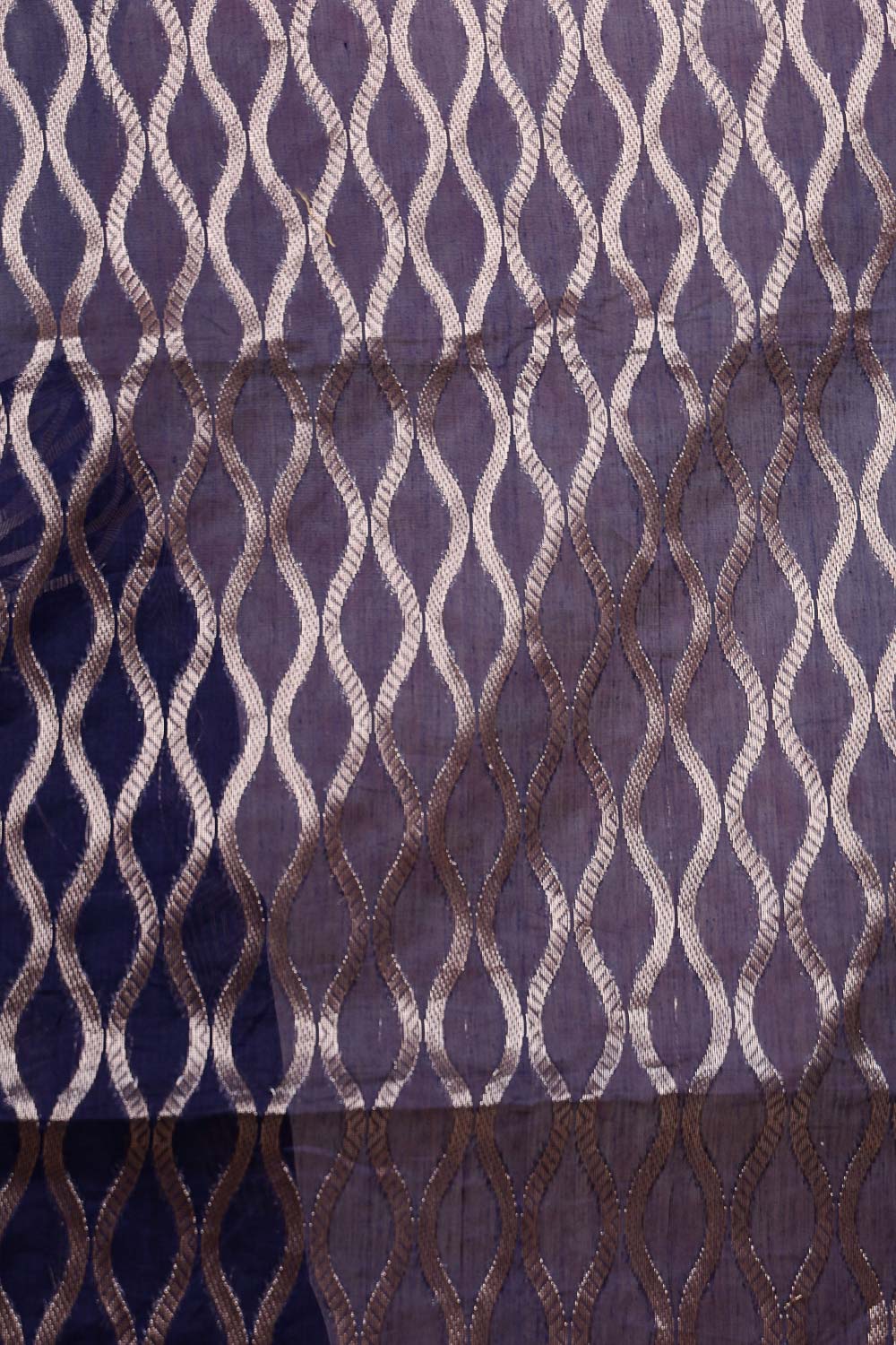 Navy Blue Semi Silk Saree