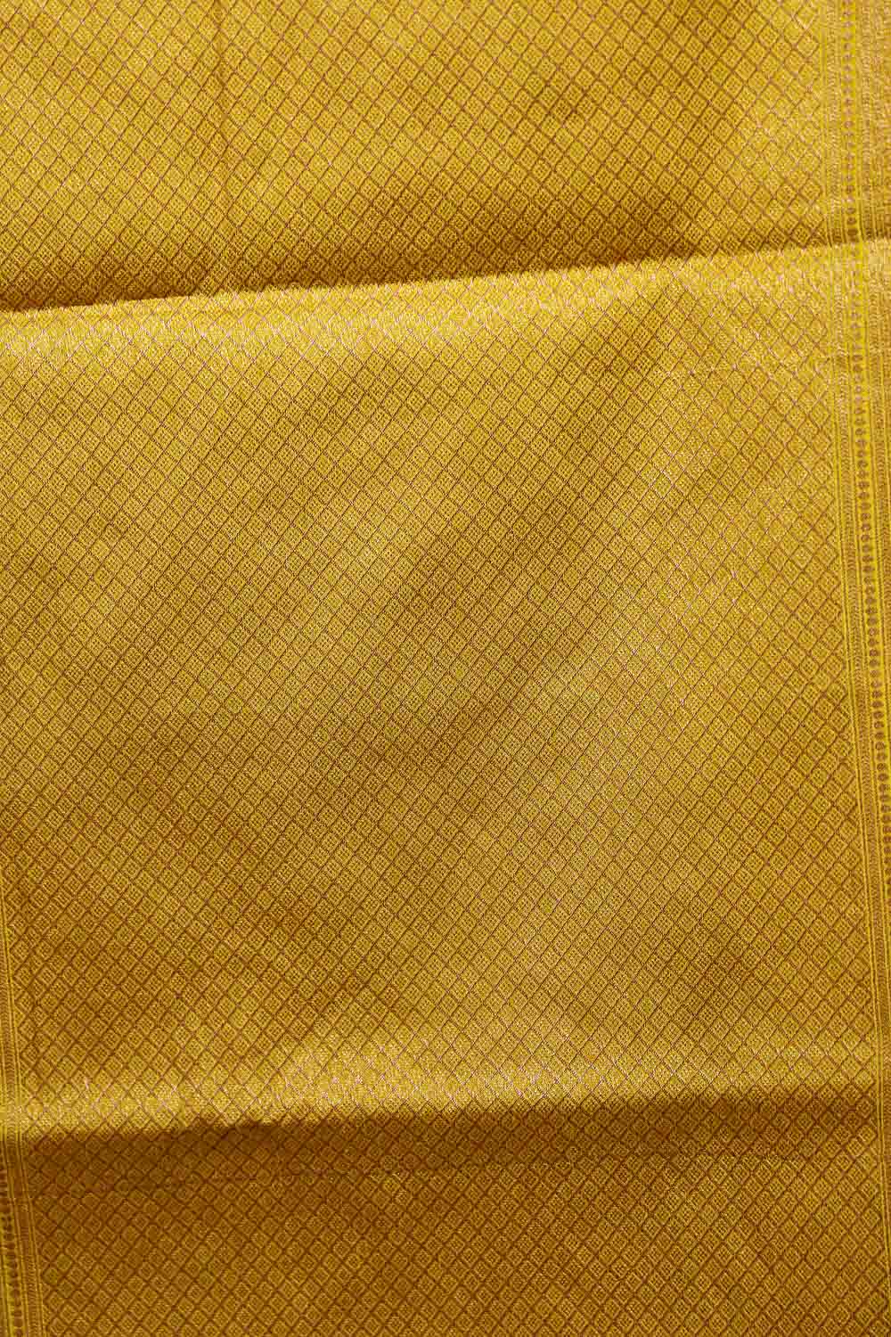 Yellow Semi Tussar Saree