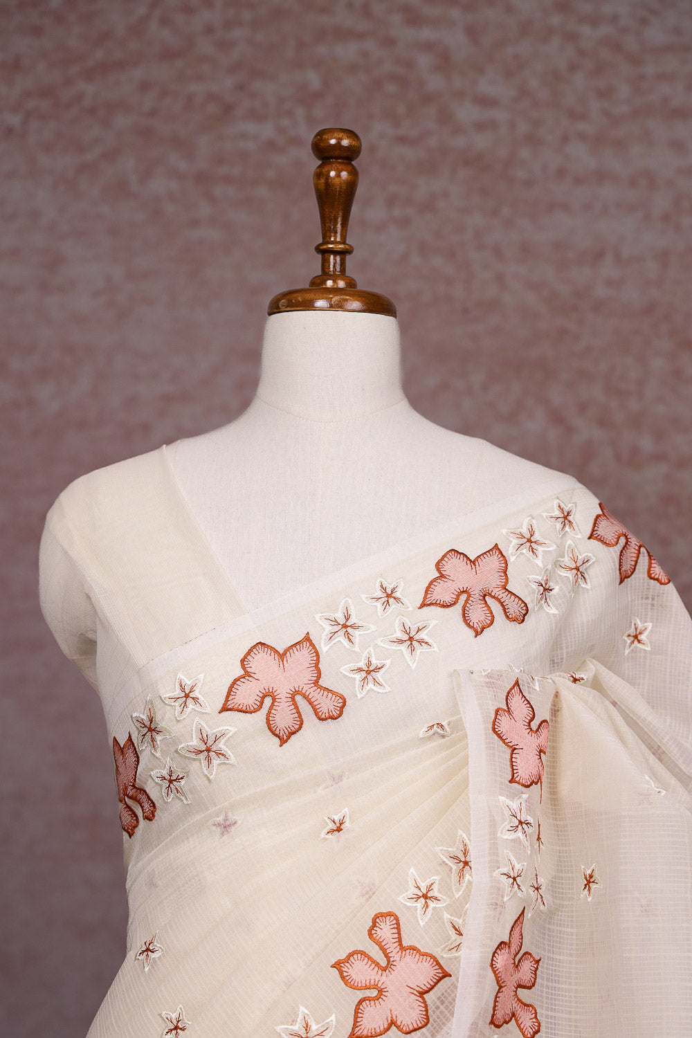 Cream Kota Saree