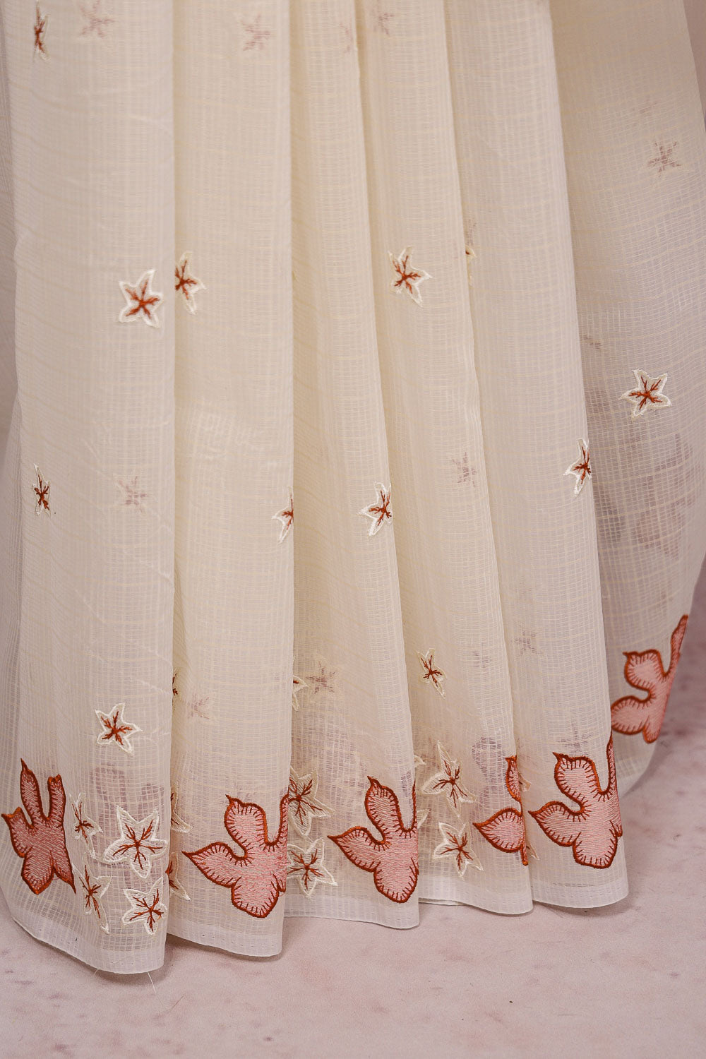 Cream Kota Saree