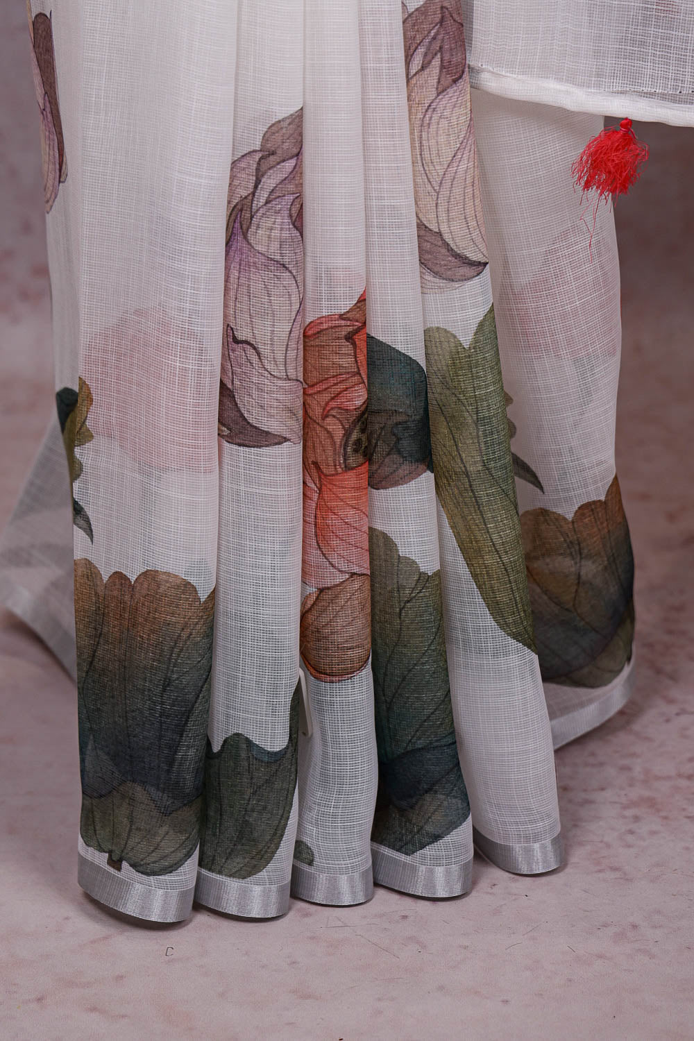 Cream Kota Saree