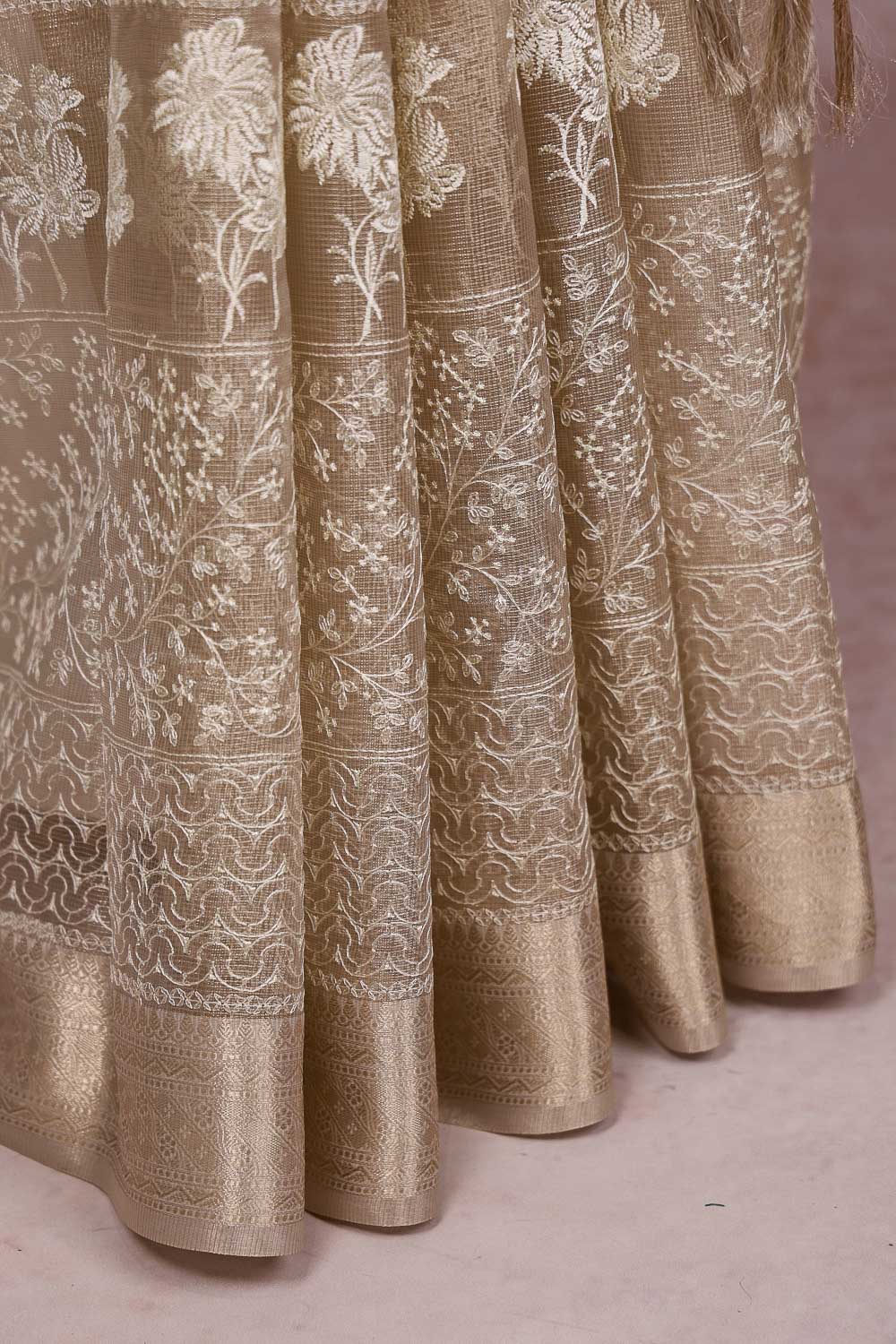 Golden Tissue Saree