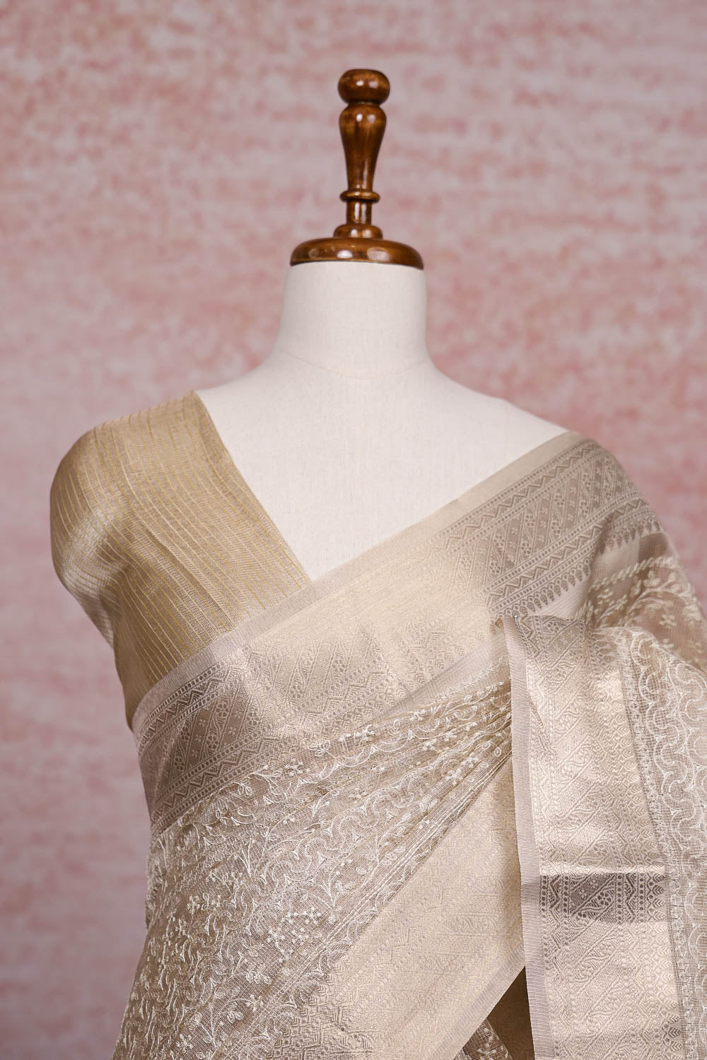 Golden Tissue Saree