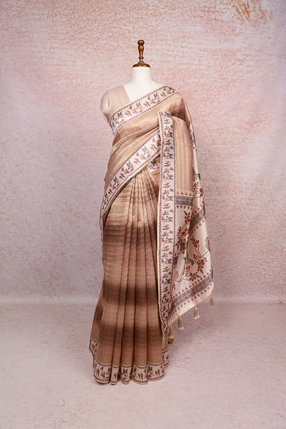Multi Color Semi Tissue Saree