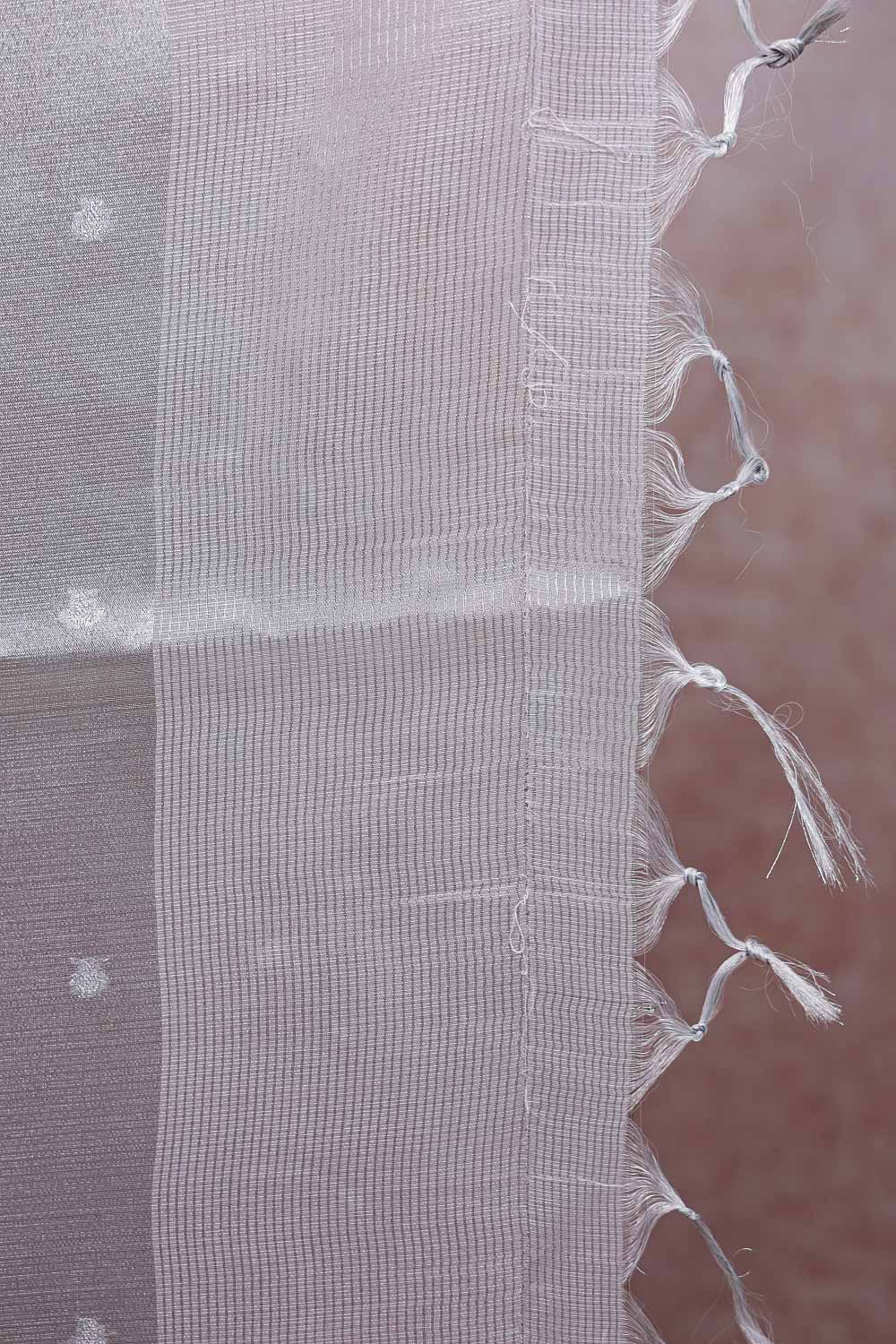 Silver Semi Tissue Saree