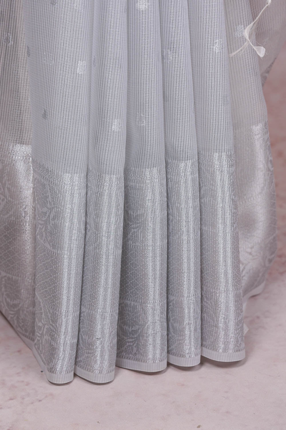Silver Semi Tissue Saree