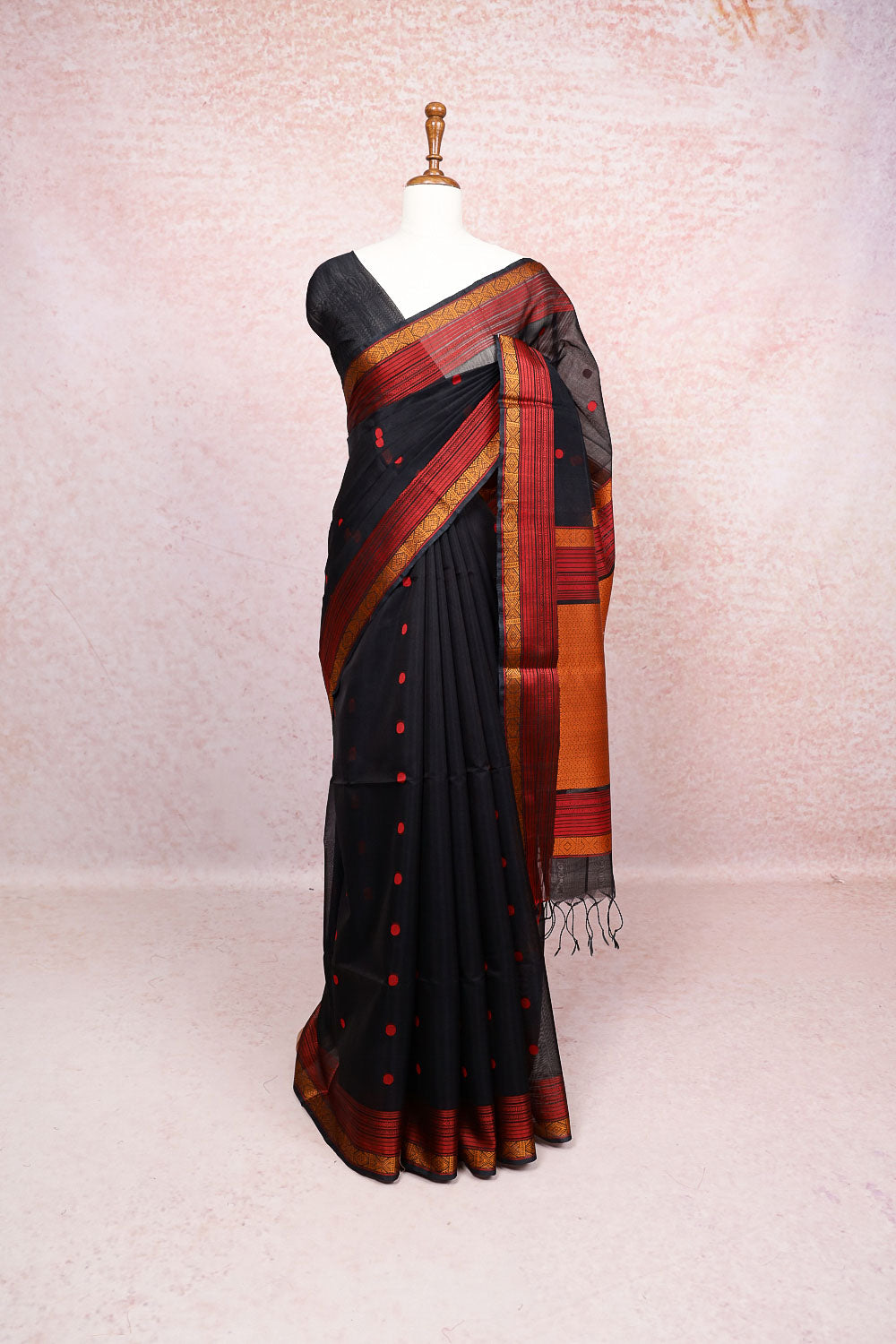 Black Art Silk Saree