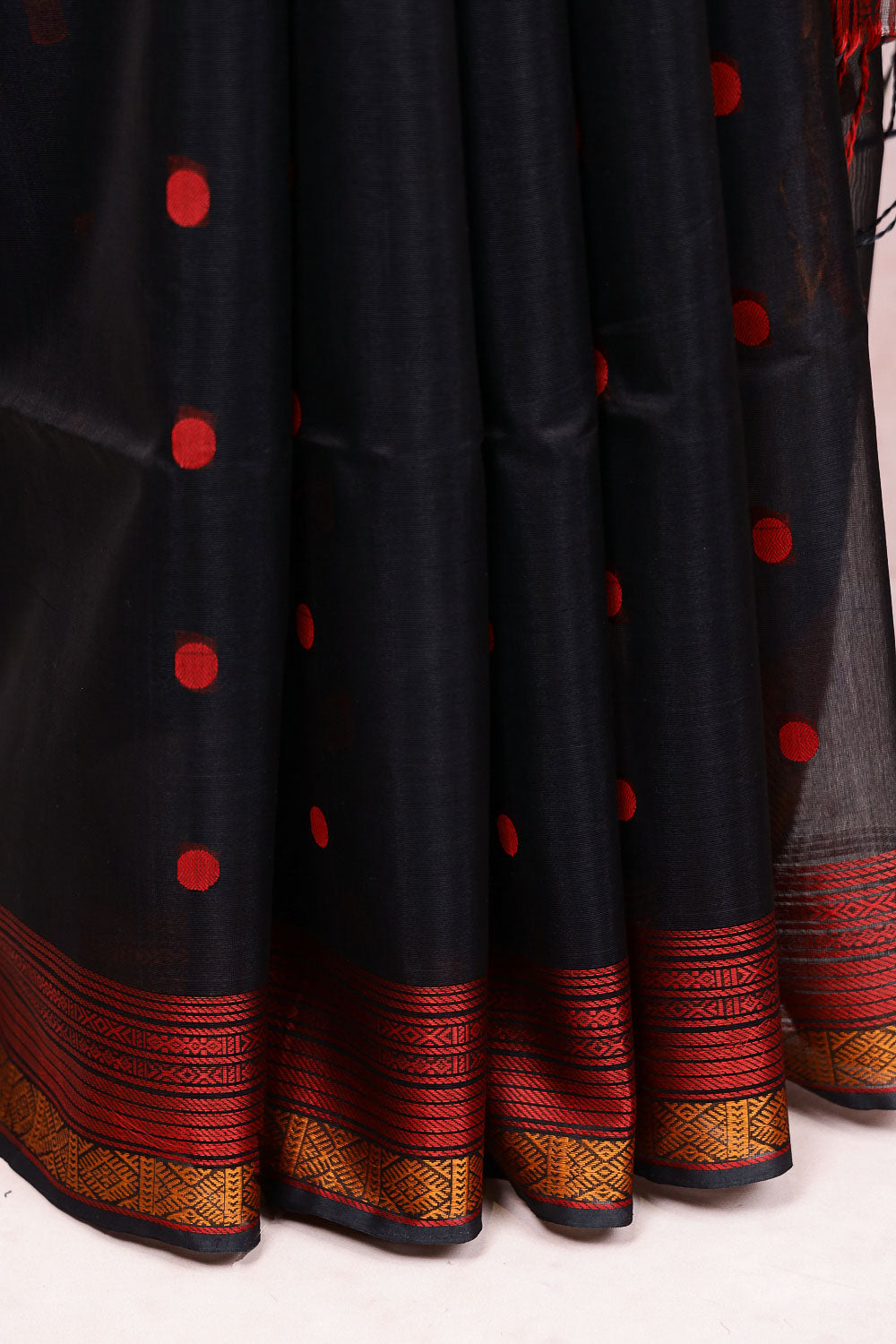 Black Art Silk Saree