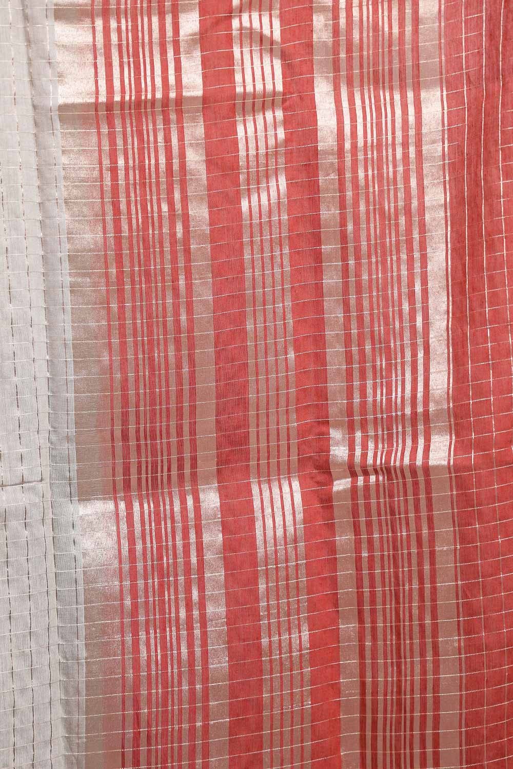 Grey Semi Banarasi Saree