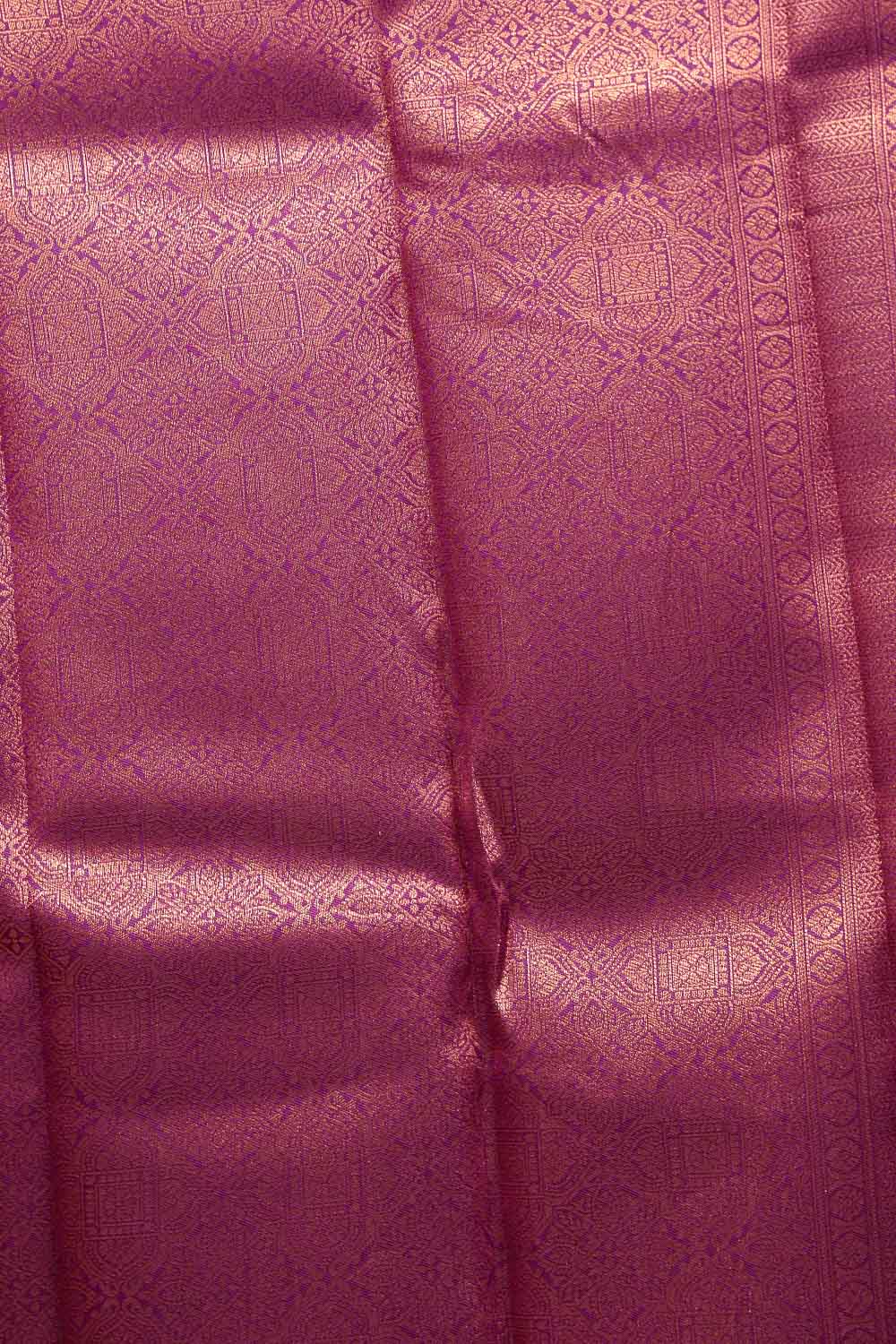 Peach Semi Silk Saree