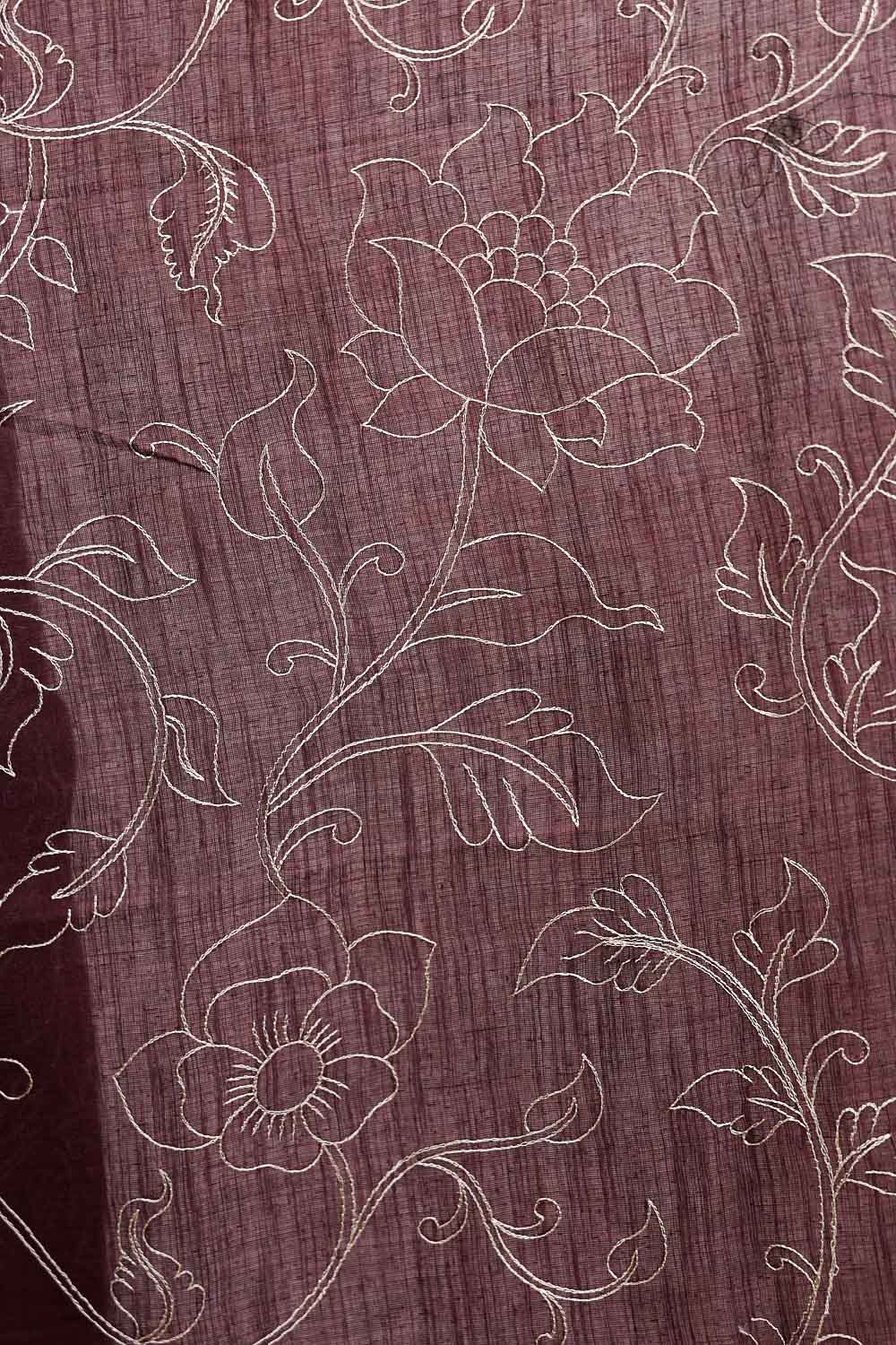 Brown Cotton Saree