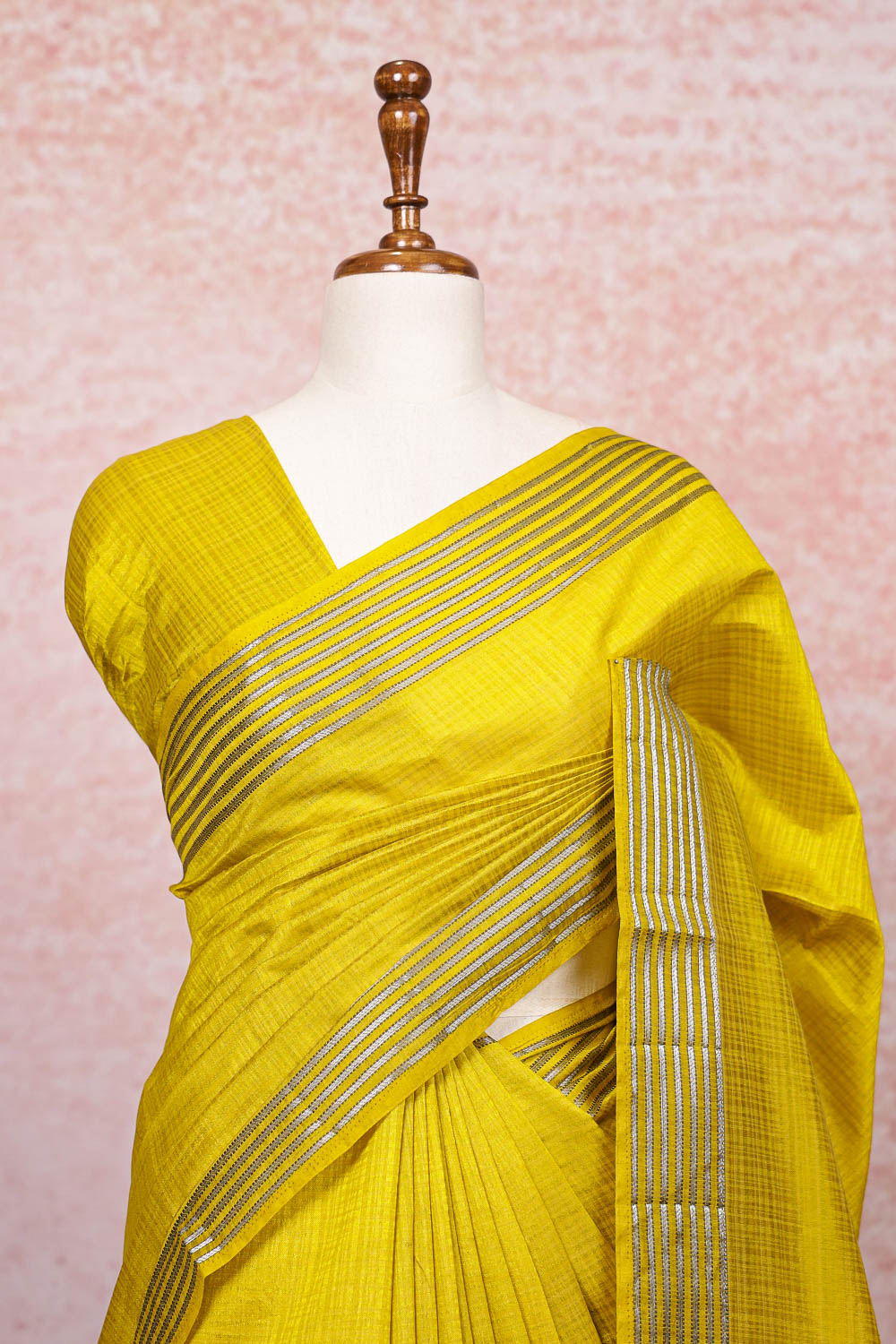 Mustard Art Silk Saree