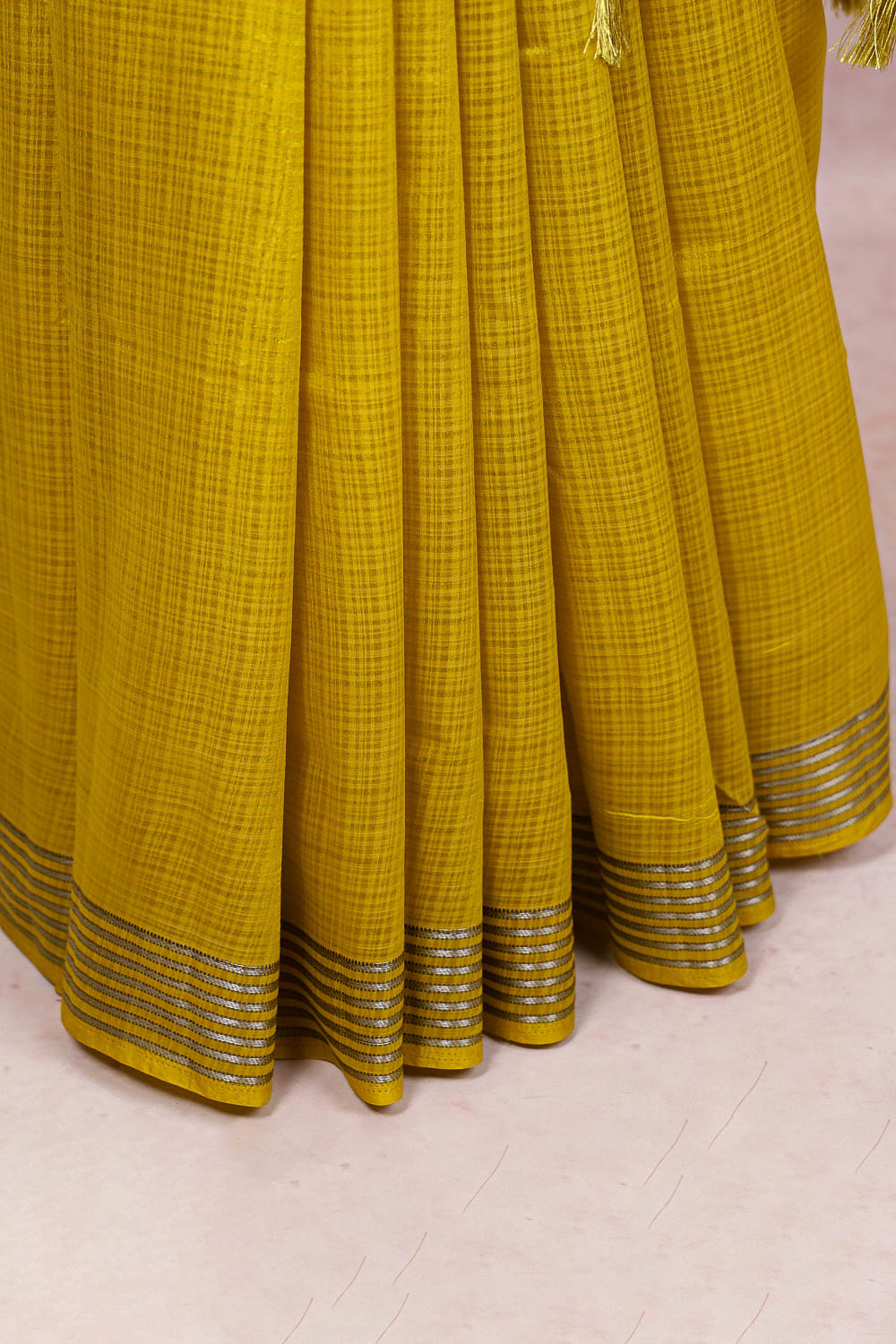 Mustard Art Silk Saree