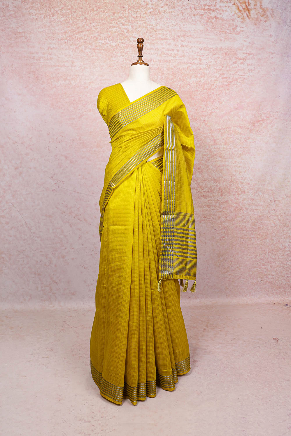Mustard Art Silk Saree
