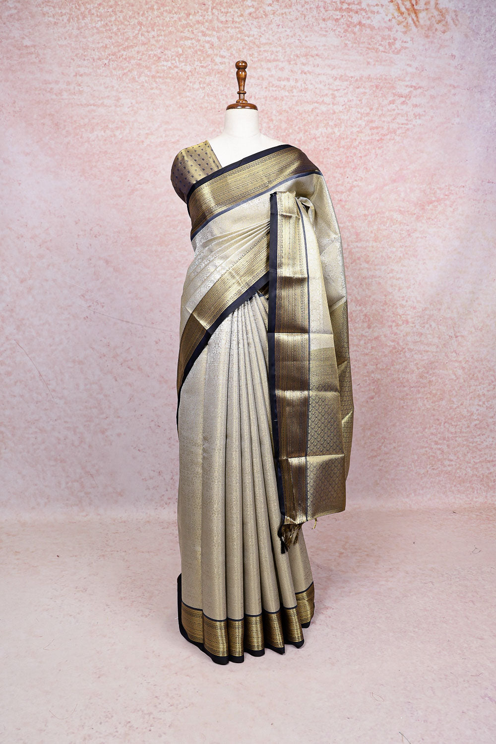 Pastel Color Semi Silk Saree