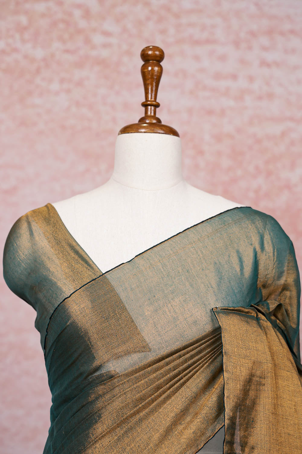 Green Cotton Silk Saree