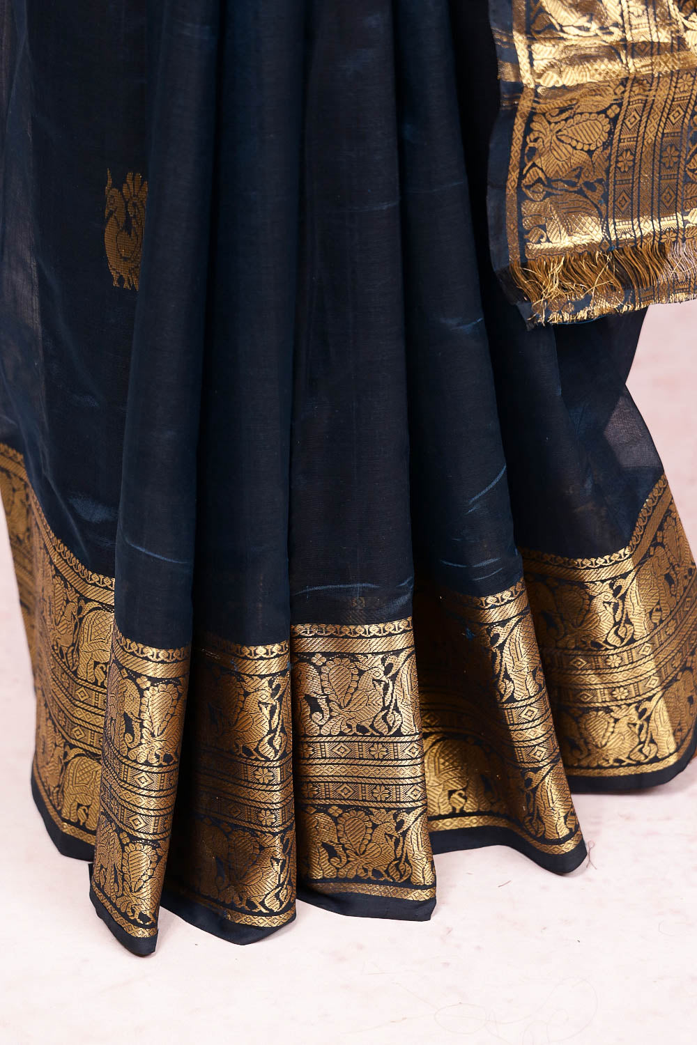 Dark Blue Silk Saree