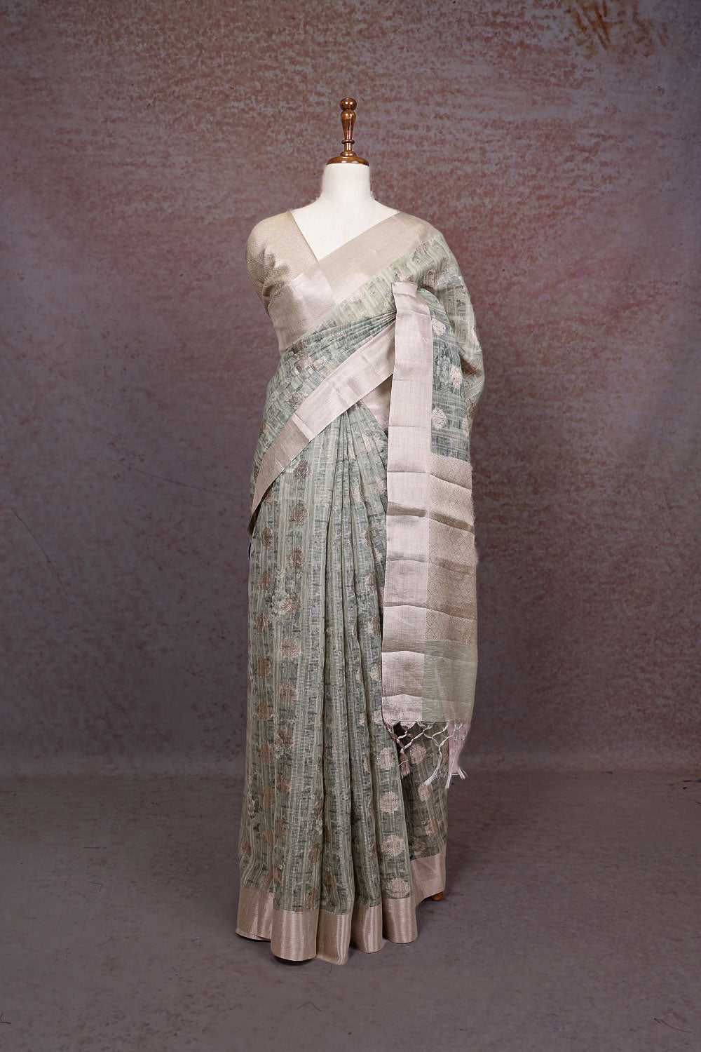 Light Green Silky Kota Saree