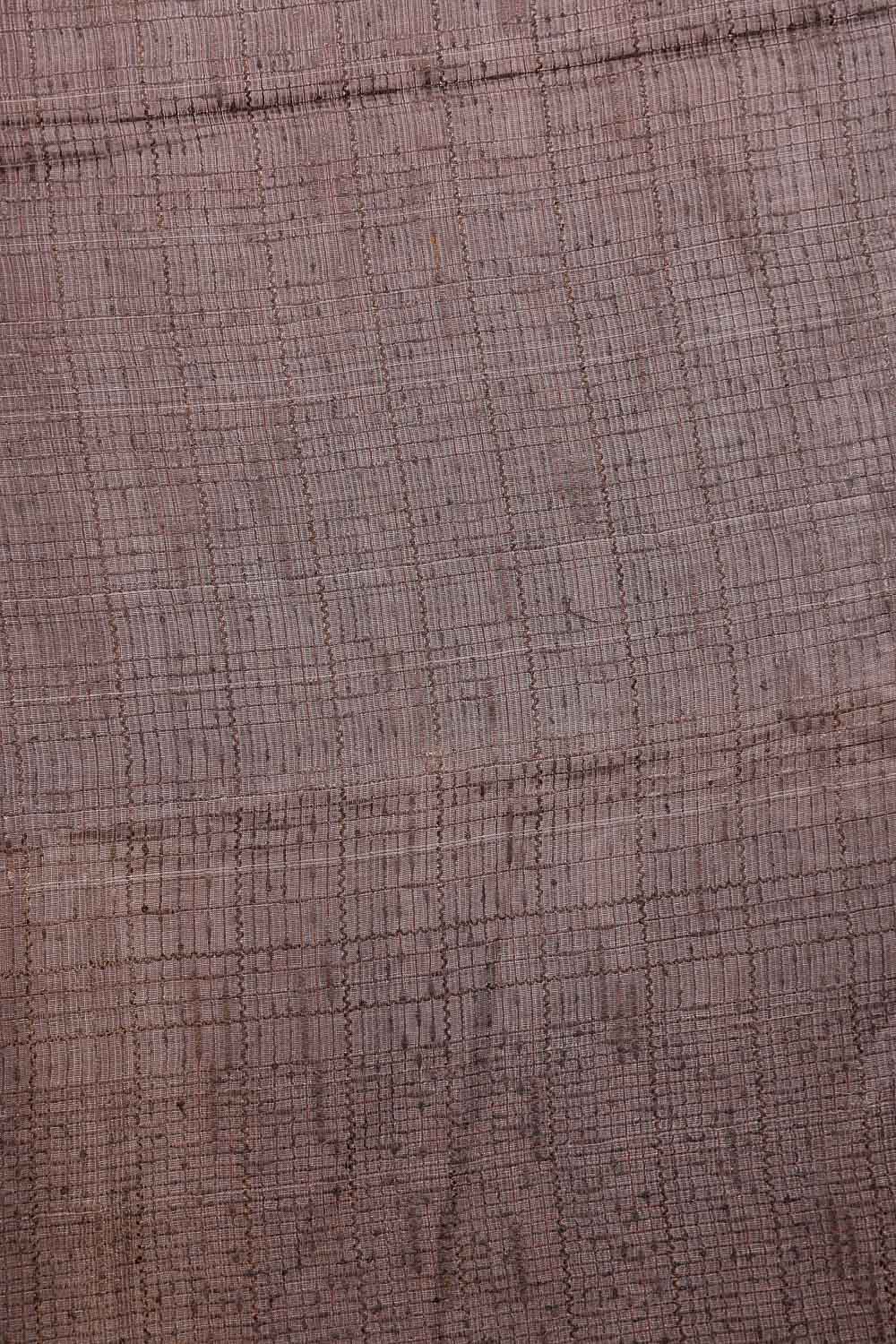 Coffee Brown Semi Silk Saree