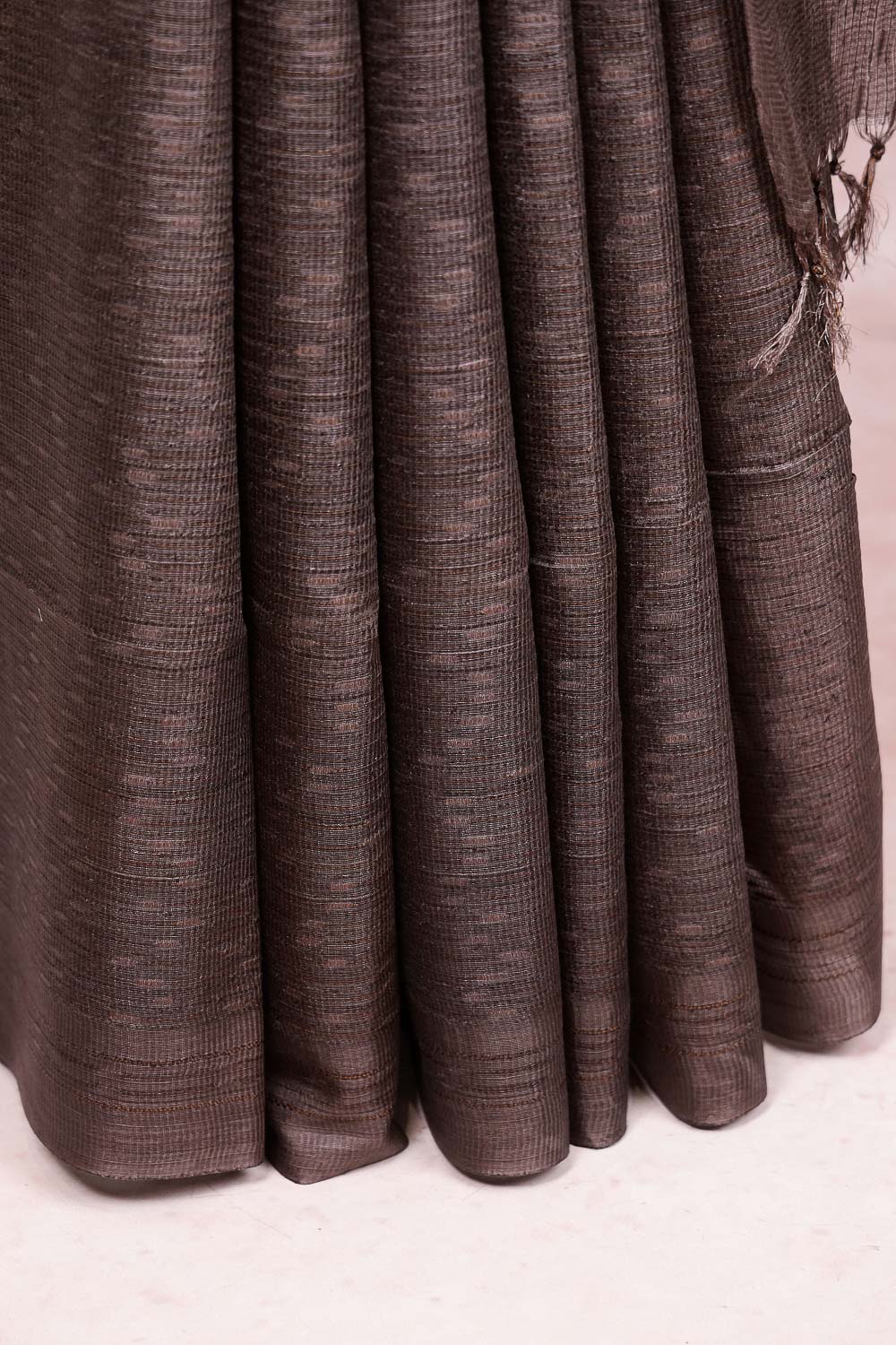 Coffee Brown Semi Silk Saree