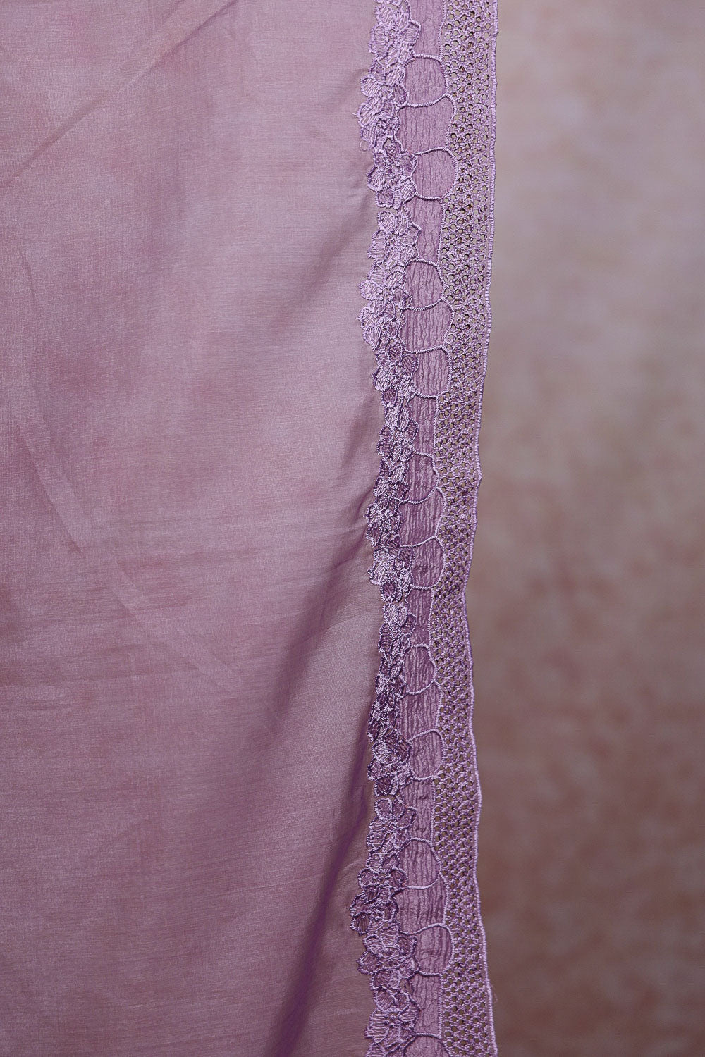 Purple Organza Saree