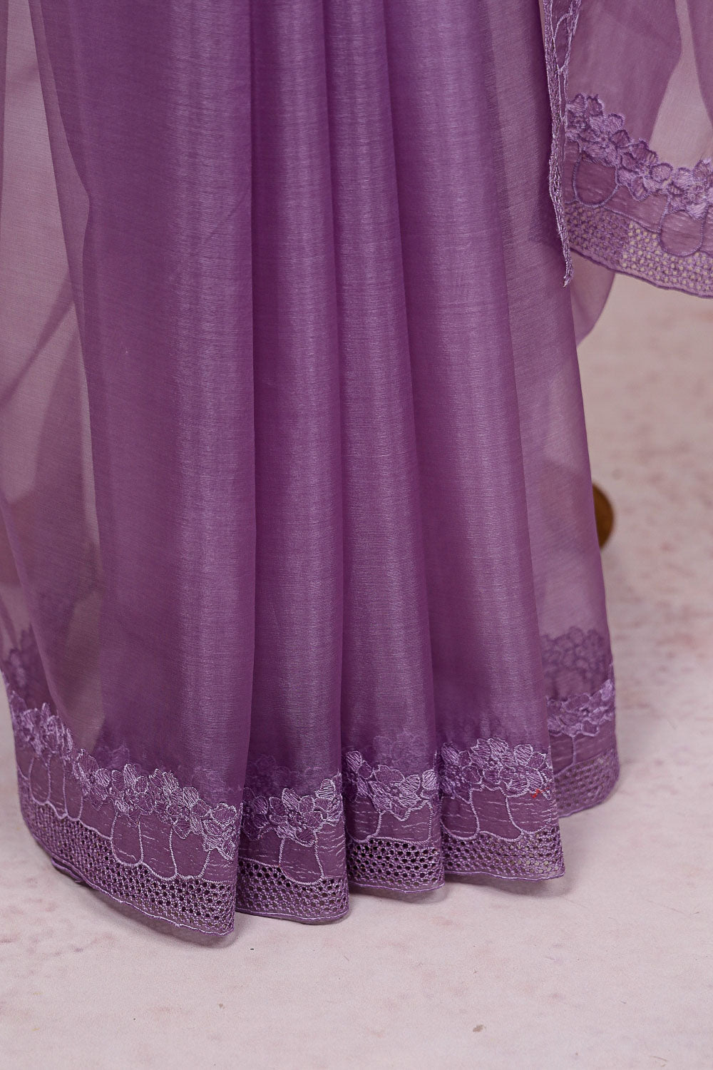 Purple Organza Saree